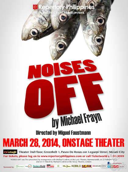 Noises Off poster by Repertory Philippines