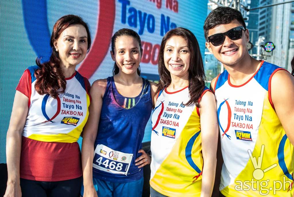 DZMM anchor Cory Quirino, Karylle, DZMM station manager Marah Capuyan, and Matteo Guidicelli