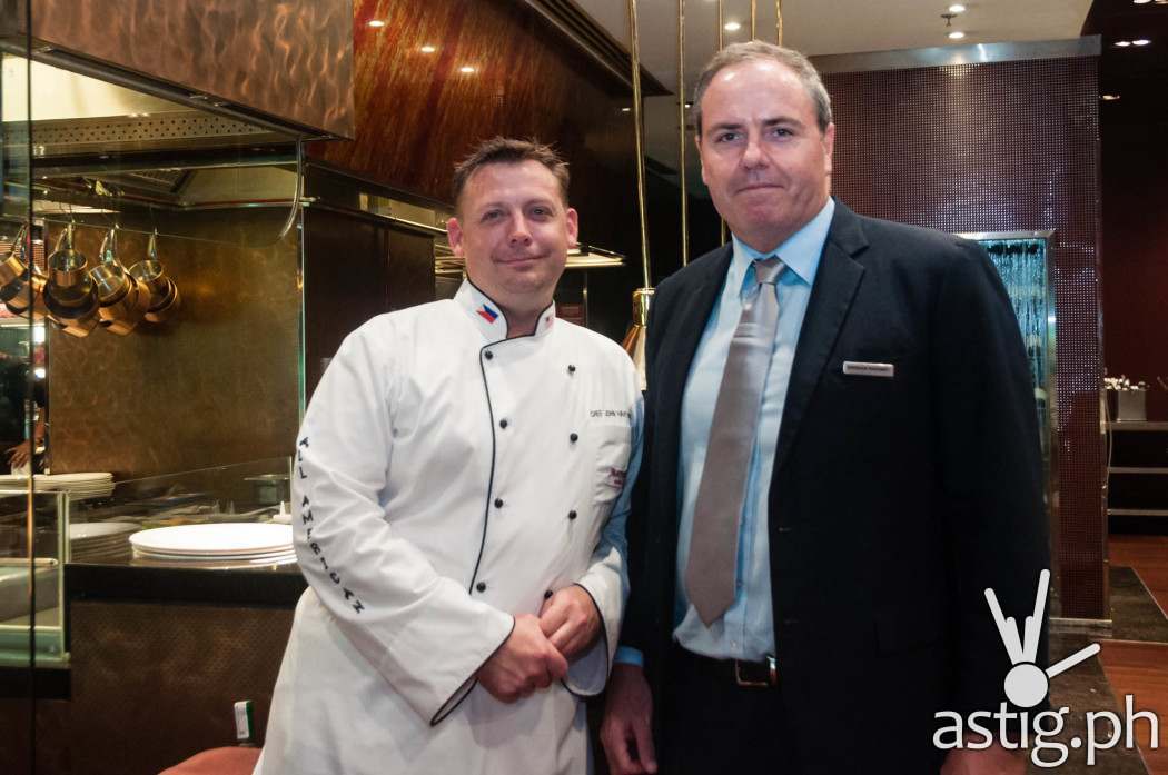 Certified Angus Beef Chef John Havens and Marriott Hotel Manila General Manager Brendan Mahoney