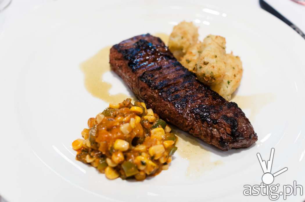 Flank steak with tater tots