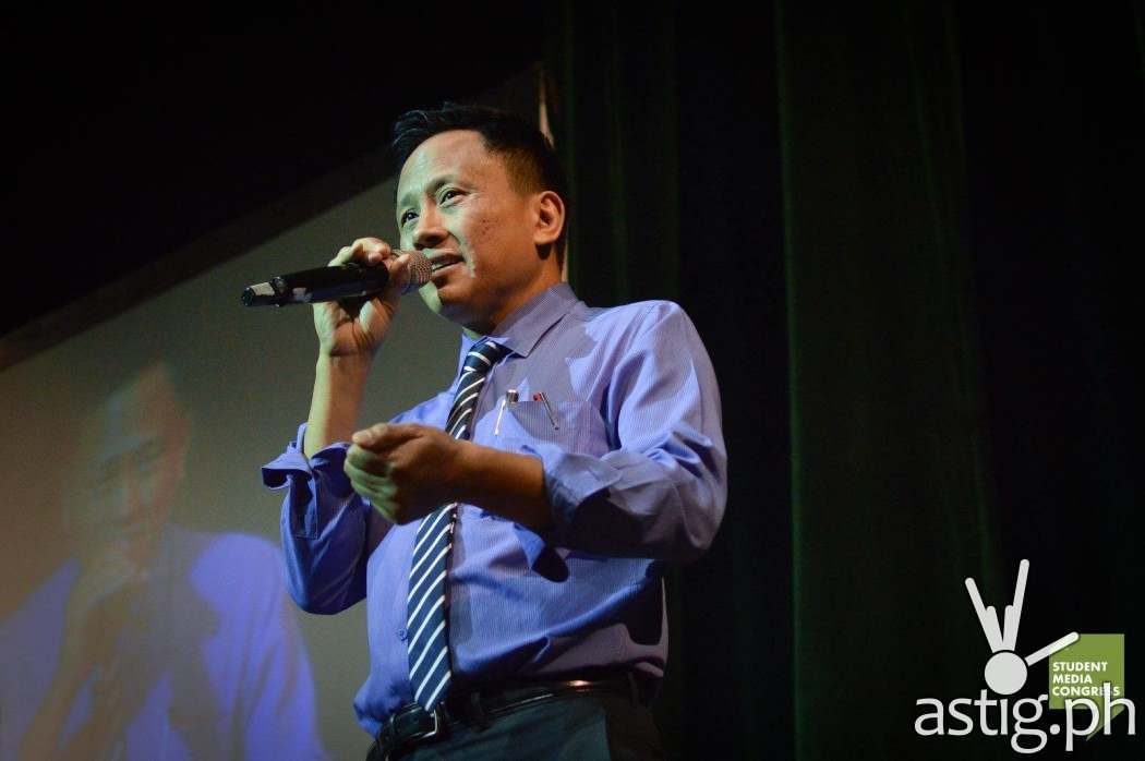 Howie Severino at the Student Media Congress 2014