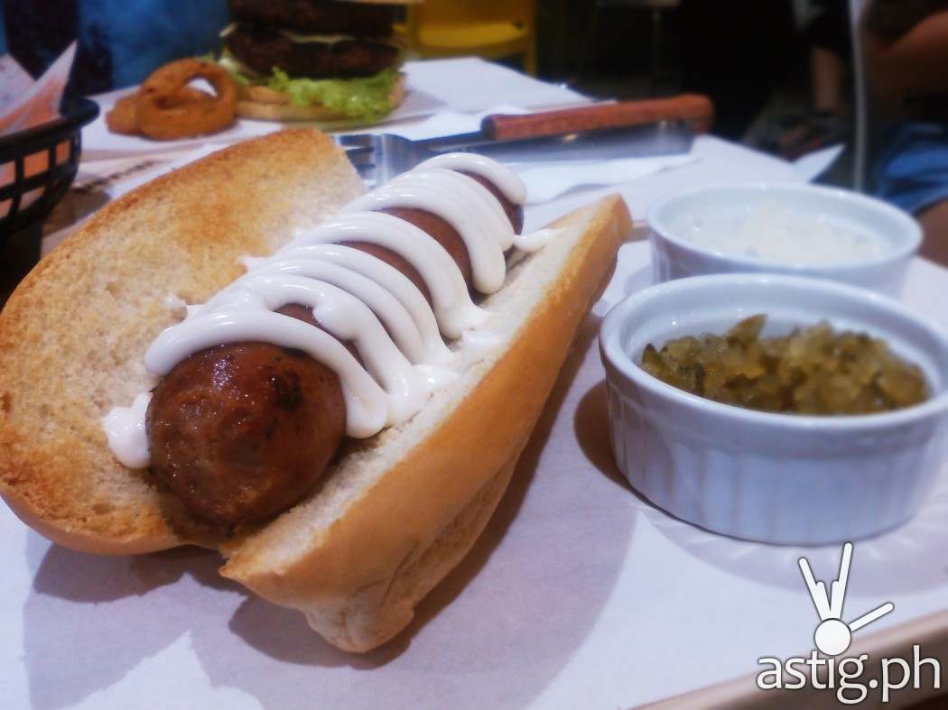 The new Wham! Beer Sausage (149 PHP) is just yummy!