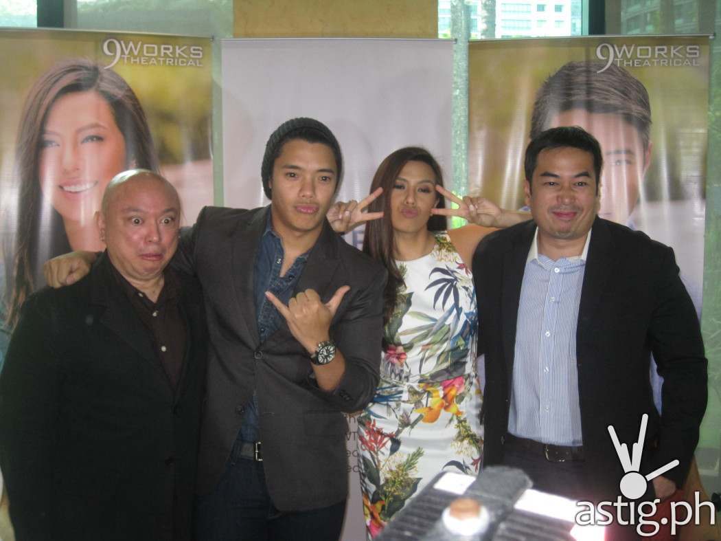 Nikki Gil and Joaquin Valdes at the press conference of The Last 5 Years