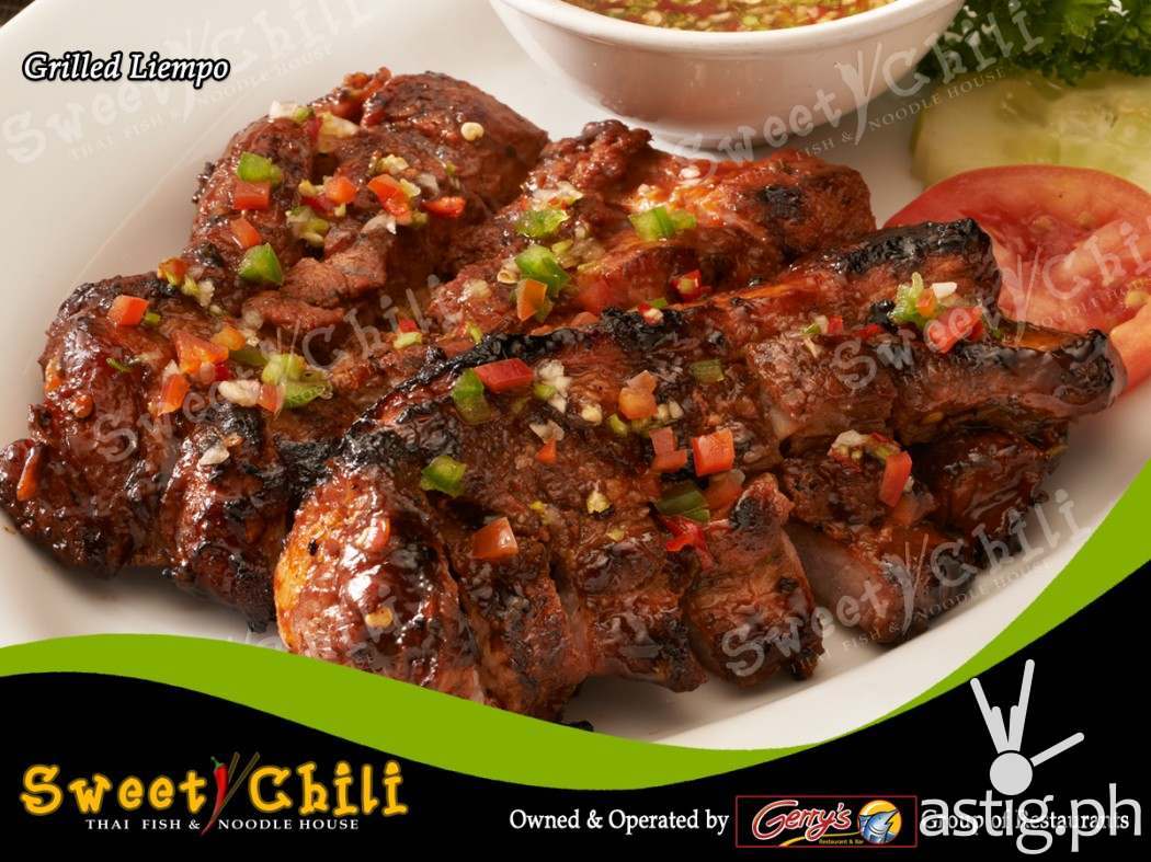 Grilled liempo (215 PHP) - Sweet Chili by Gerry's Grill