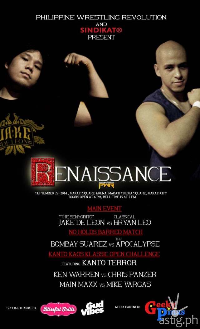 Philippine Wrestling Revolution (PWR) Renaissance poster