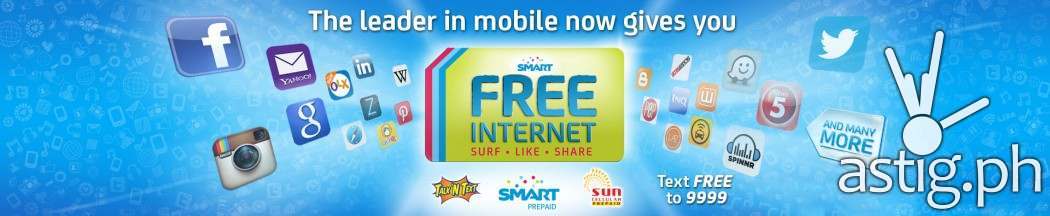 Smart prepaid free Internet promo banner