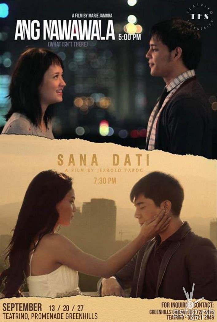 Sana Dati and Ang Nawawala shown at the Teatrino  Film Series poster