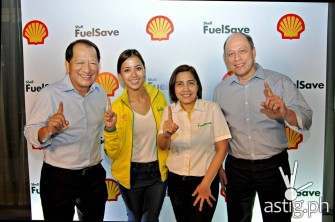 Mr. Bobby Kanapi; VP for Communications, Shell Philippines, Ms. Bianca Gonzales; Shell Brand Ambassadress, Ms. Mae Ascan; Fuel Scientist, Shell Philippines and Mr. Ramon Del Rosario; VP for Communications, Shell Philippines.