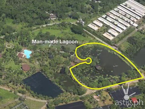 Man-made lagoon found in Hacienda Binay