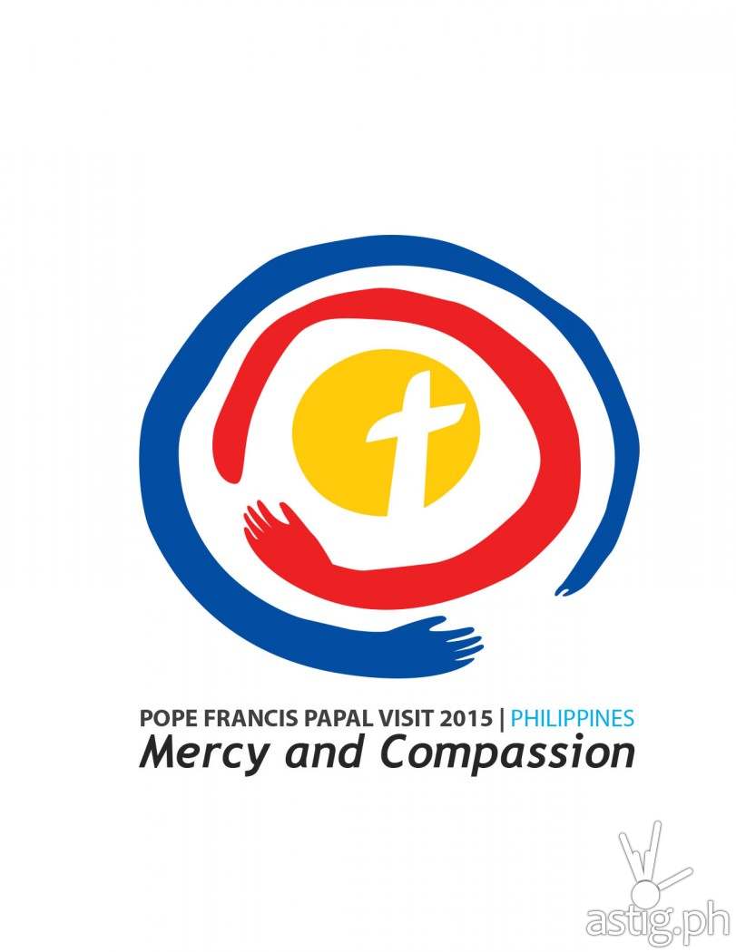 Mercy and Compassion: official logo for Pope Francis Papal Visit to the Philippines in 2015