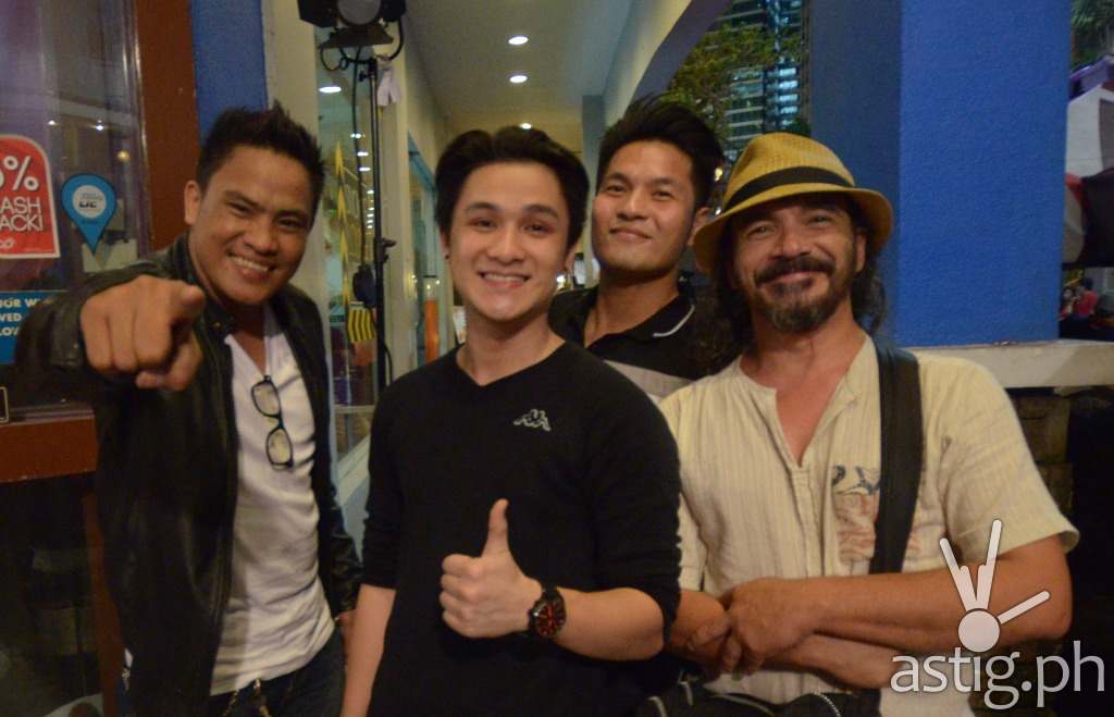 Darryl Shy with 'The Voice of the Philippines Season 1' co-finalists Paolo Onesa, MJ Podolig, RJ Pangi
