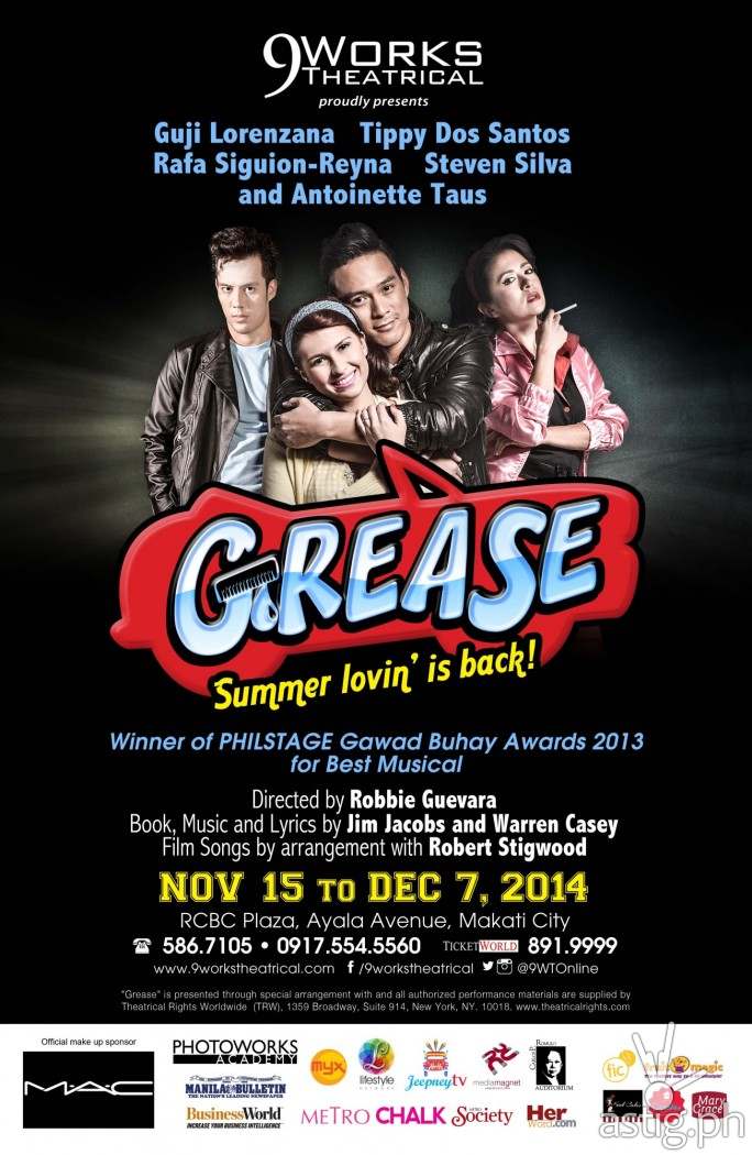 Grease 2014 by 9Works Theatrical (poster)