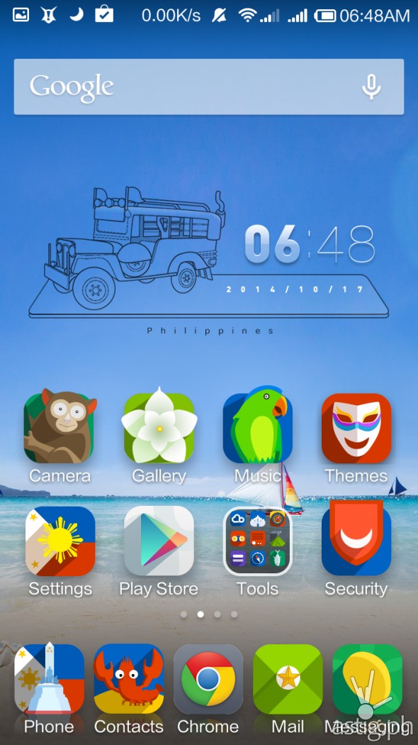 MIUI Philippines theme (home screen)