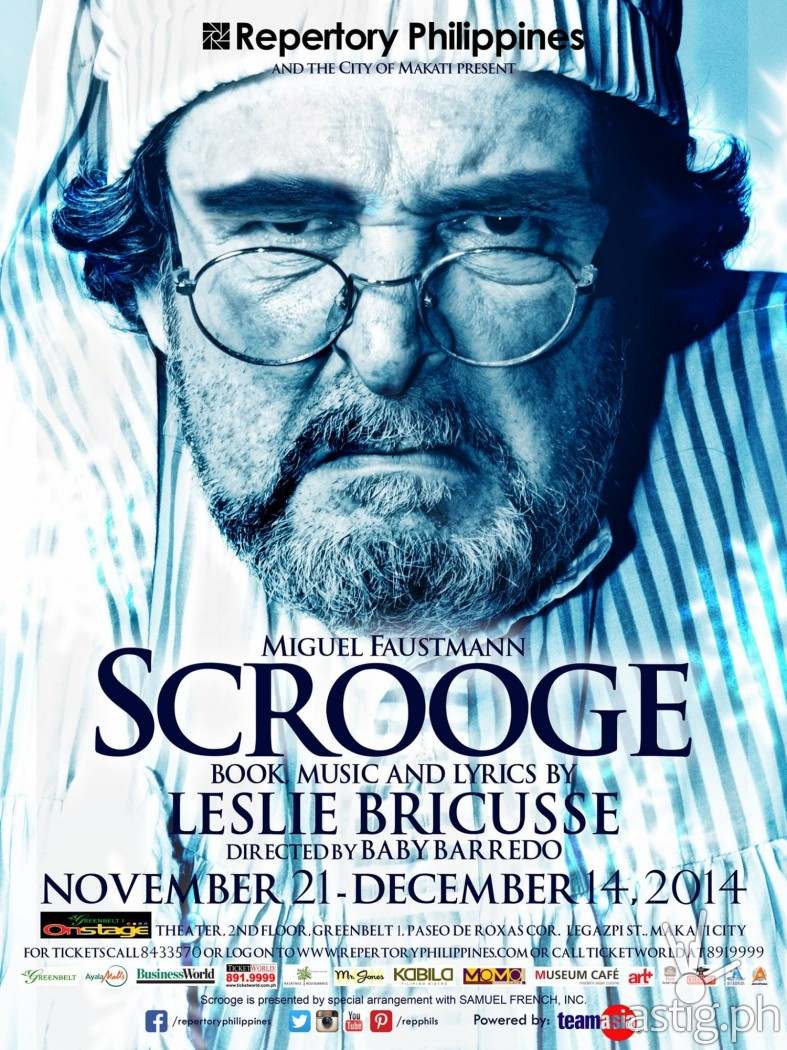 Scrooge by Repertory Philippines poster