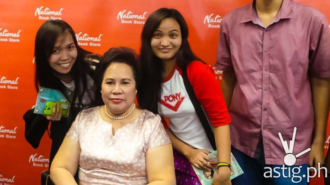 Senator Miriam Defensor-Santiago with Rejj Sibayan of ASTIG.PH at the book launch of "Stupid is Forever" (photo by Rejj Sibayan)