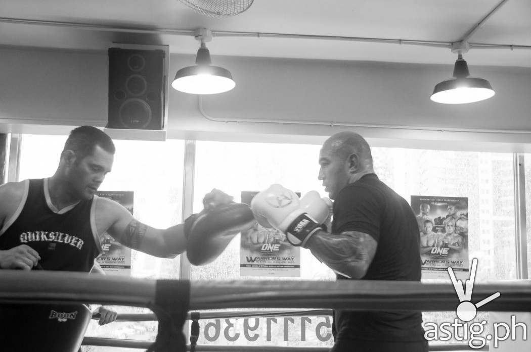 Brandon "The Truth" Vera at the ONE FC: Warrior's Way open workout at in Taguig