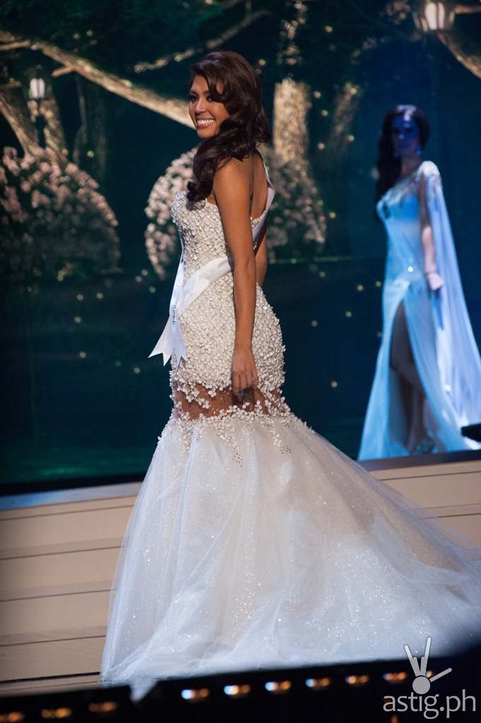 Mary Jean Lastimosa, Miss Philippines 2014 competes on stage in her evening gown during the Miss Universe Preliminary Show at the FIU Arena on Wednesday January 21st. The 63rd Annual MISS UNIVERSE® Pageant contestants are touring, filming, rehearsing and preparing to compete for the DIC Crown in Doral-Miami, Florida. Tune in to the NBC telecast at 8:00 PM ET on January 25, 2015 live from the FIU Arena to see who will be crowned the 63rd Miss Universe. HO/Miss Universe Organization L.P., LLLP