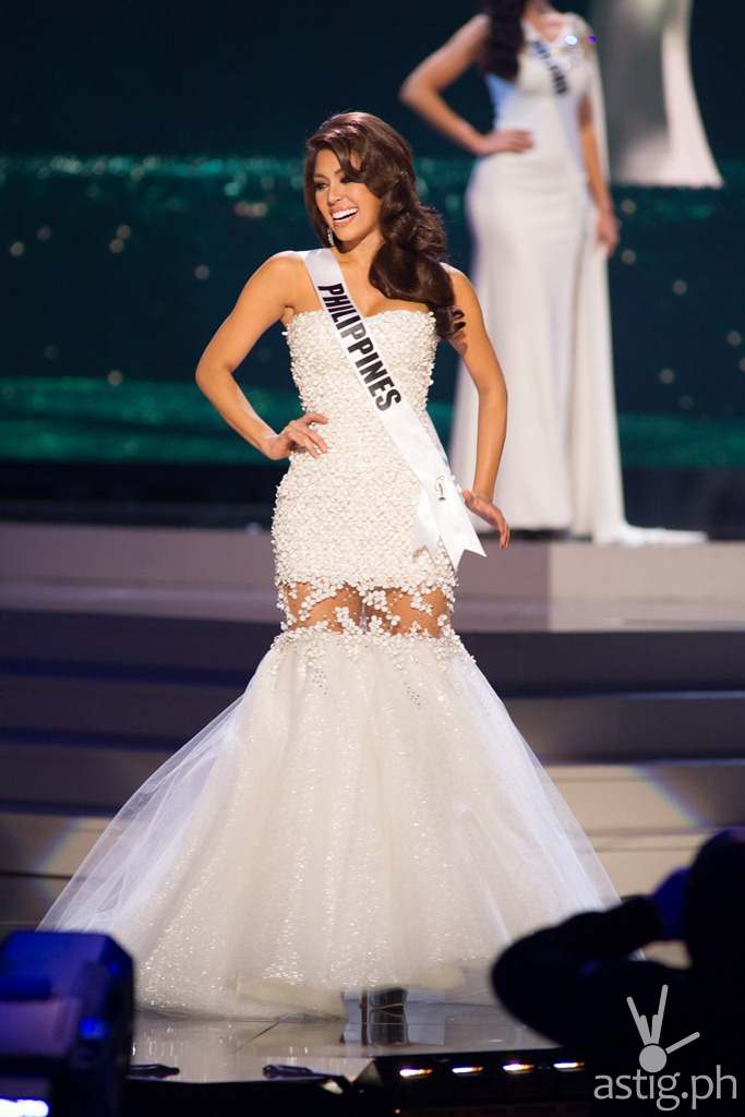 Mary Jean Lastimosa, Miss Philippines 2014 competes on stage in her evening gown during the Miss Universe Preliminary Show at the FIU Arena on Wednesday January 21st. The 63rd Annual MISS UNIVERSE® Pageant contestants are touring, filming, rehearsing and preparing to compete for the DIC Crown in Doral-Miami, Florida. Tune in to the NBC telecast at 8:00 PM ET on January 25, 2015 live from the FIU Arena to see who will be crowned the 63rd Miss Universe. HO/Miss Universe Organization L.P., LLLP