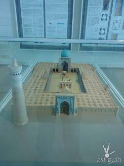 A replica of a famous mosque in the Islamic Arts Museum. A dozen other replicas are displayed here.