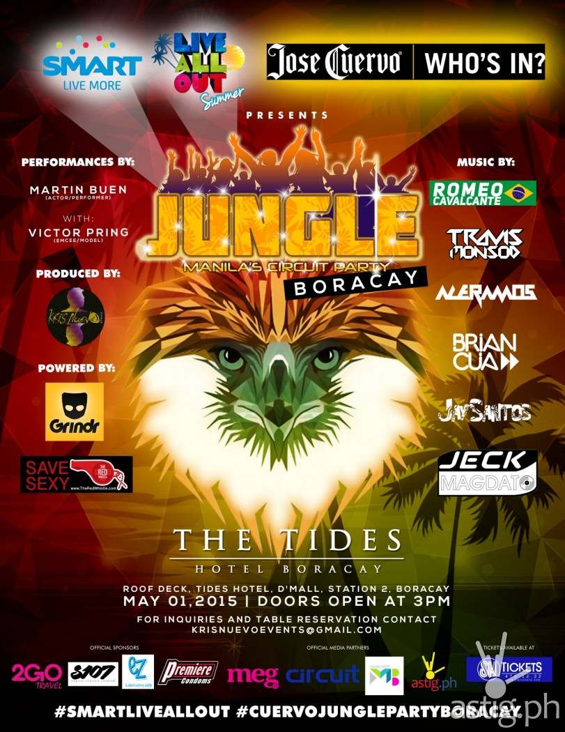 Jungle Circuit Party La Boracay 2015 poster