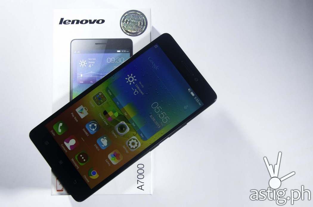 The Lenovo A7000 comes with a vivid 5.5 inch display