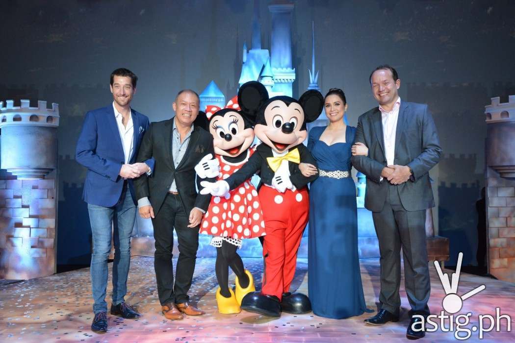 Disney with Globe Telecom execs and Lea Salonga
