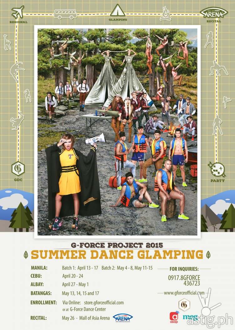 G Force Project 2015 summer glamping poster