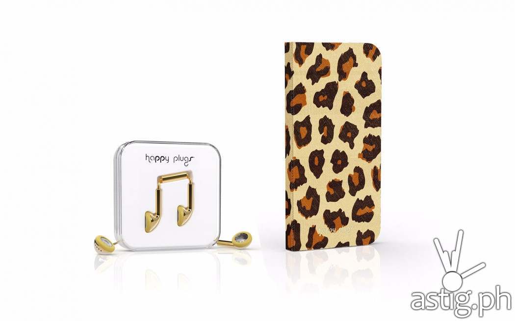 International fashion and lifestyle brand Happy Plugs partners with Power Mac Center for its first ever fashion event collaboration in the Philippines, introducing stylish accessories such as the Gold Earbud and Leopard Flip Case (shown in photo) at the runways of Philippine Fashion Week slated for June 12-14 at the SM Aura Premier. Established in September 2011, Happy Plugs will set the pace for accessories at the country’s biggest fashion event, underlining the “What Color Are You Today?”® concept in delivering style and functionality to mobile gadgets.