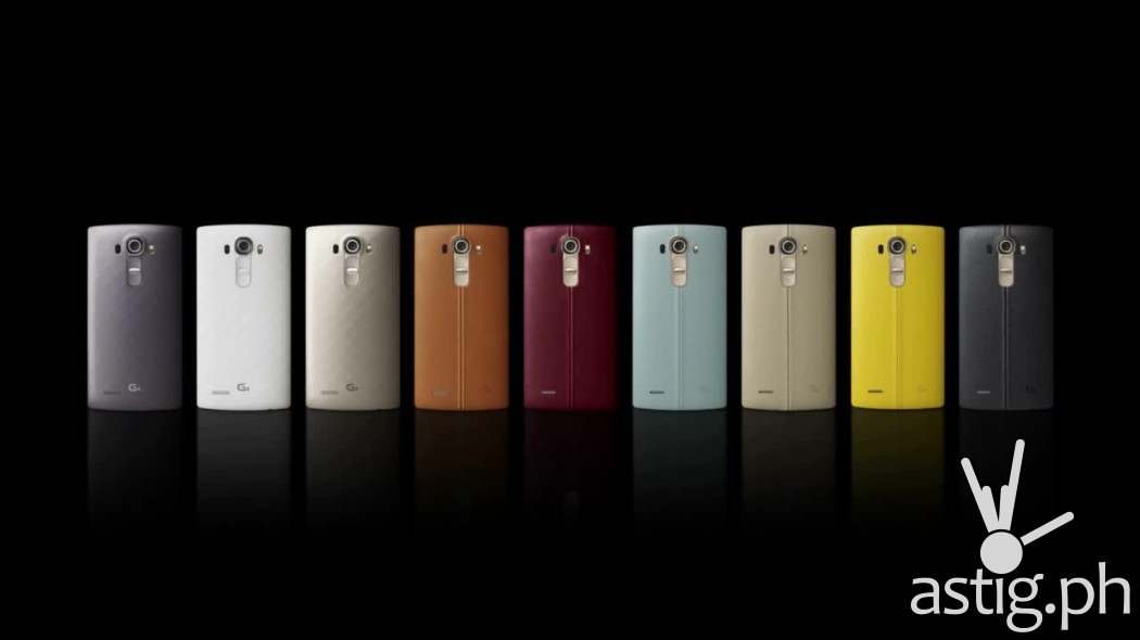 LG G4 back cover plastic and leather color options