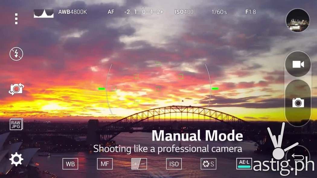 LG G4 camera manual mode