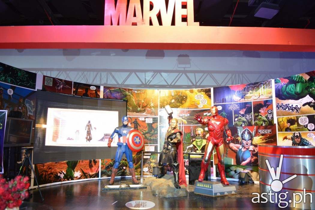 Marvel kiosk at the Disney - Globe event