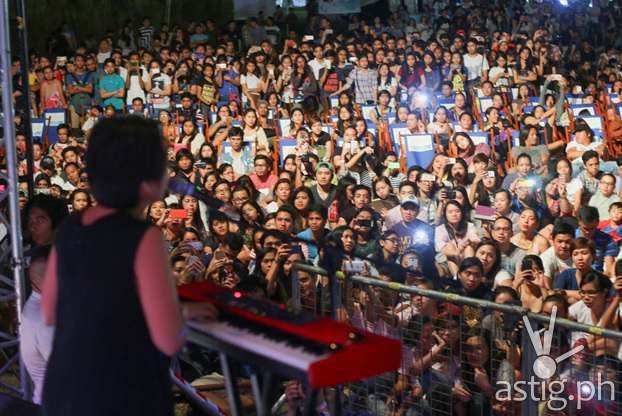 Up Dharma Down performs in front of a hyped up crowd at Open Air Cinema One in Nuvali