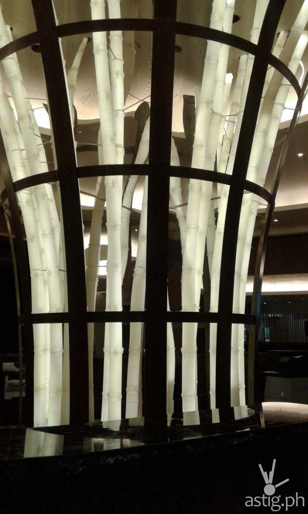 This is the bamboo light that you find at the Grand Ballroom lobby
