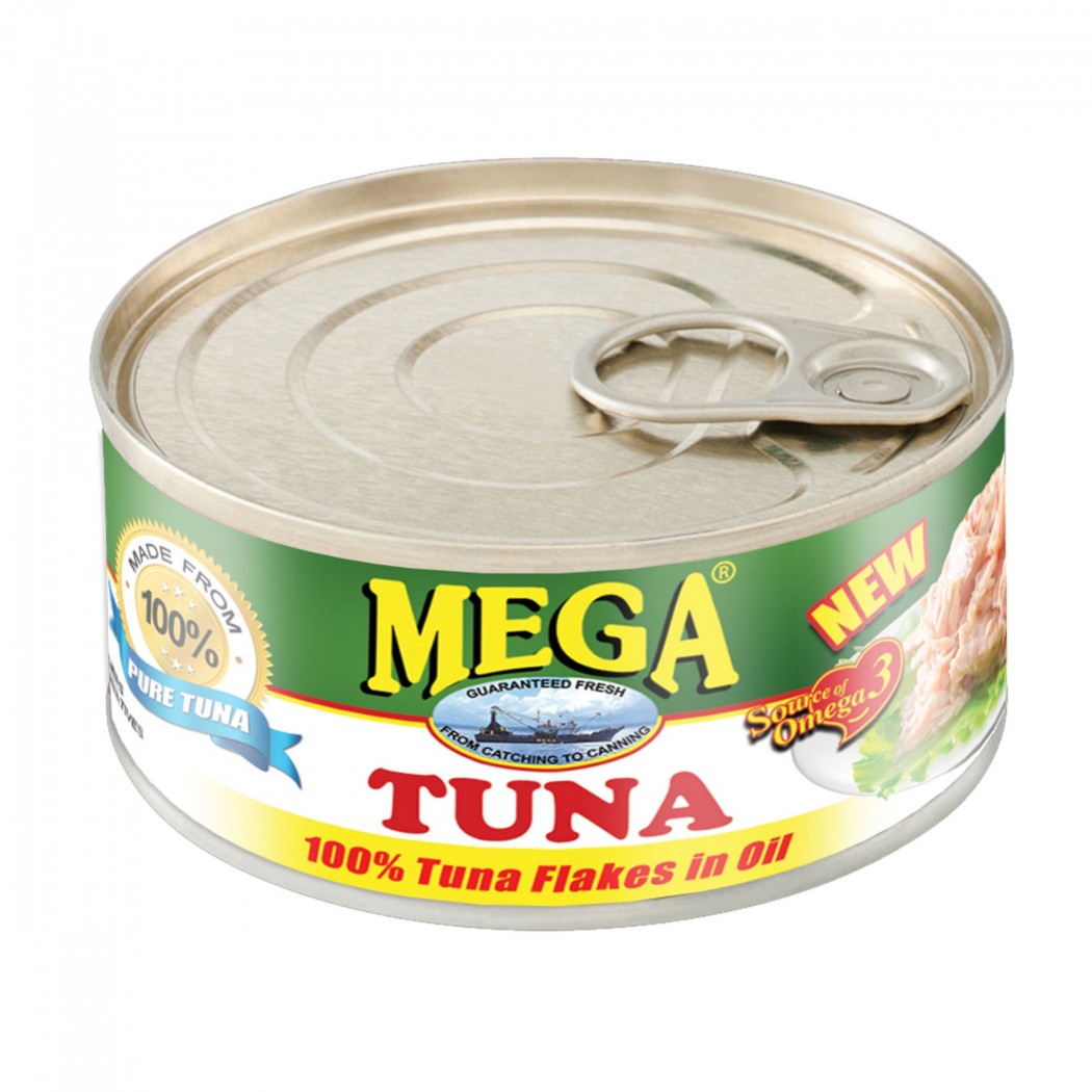 Mega Tuna 100% Tuna Flakes in Oil