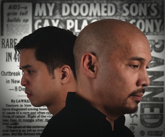 Topper Fabregas and Bart Guingona in The Normal Heart