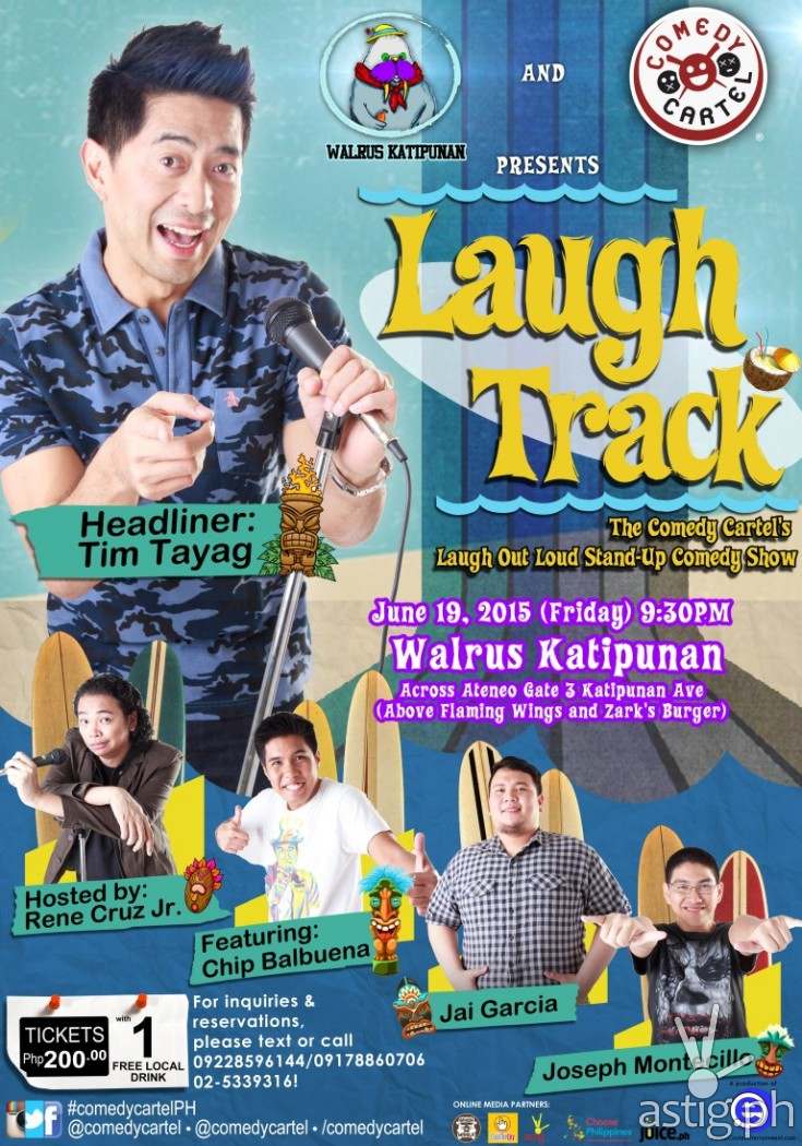 Tim Tayag and Comedy Cartel at Walrus Katipunan (poster)