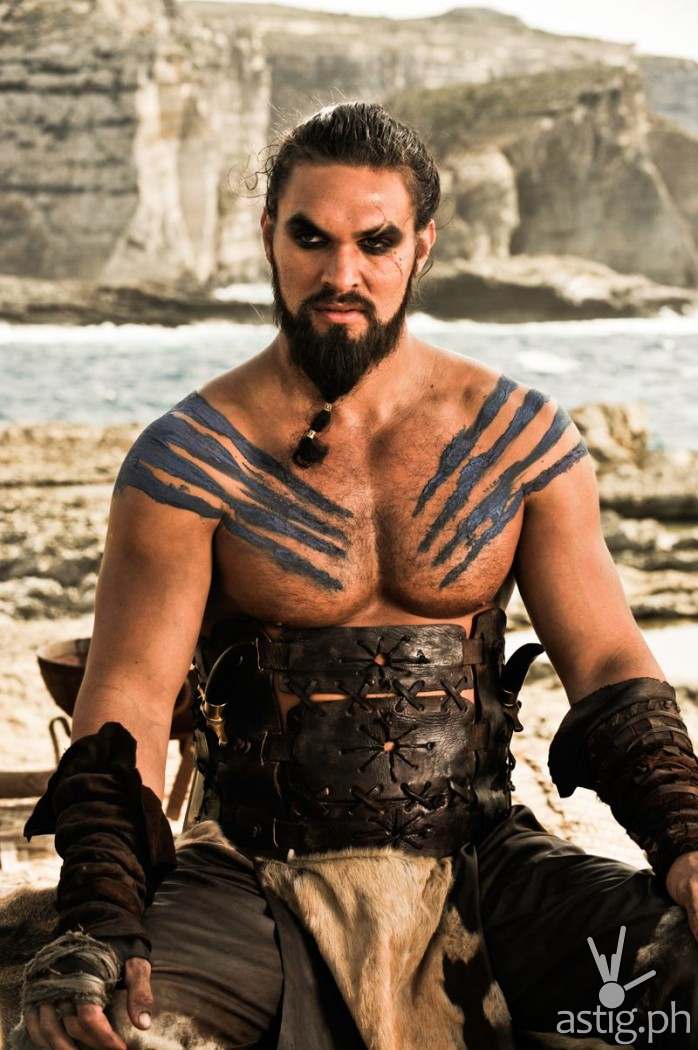 Jason Momoa as Khal Drogo in Game of Thrones
