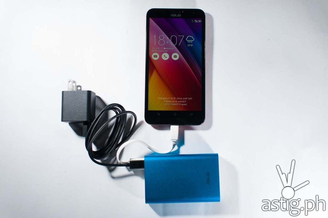 ASUS Zenfone 2 Laser (ZE550KL) with ASUS Zenpower 10050 mAh powerbank