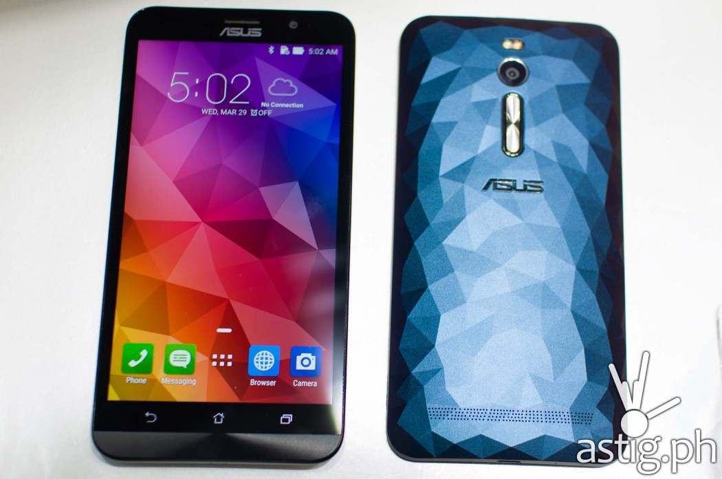 The ASUS ZenFone 2 Deluxe has a stunning, all-new design inspired by the natural beauty of crystals