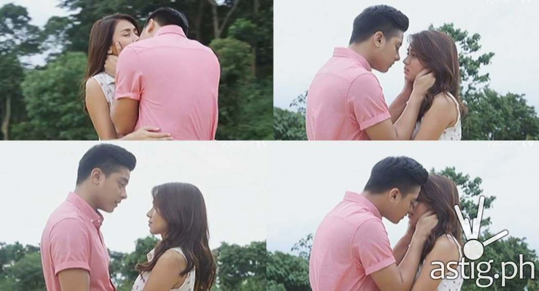 Daniel Padilla Kathryn Bernardo kiss on-screen in Pangako Sa'yo