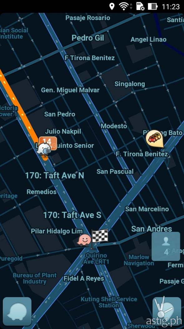 Waze app on the ASUS Zenfone 2 Laser (ZE550KL)