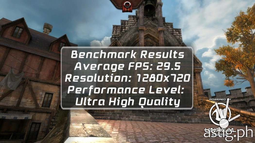 ASUS Zenfone 2 Laser gaming benchmark results Epic Citadel on Ultra High Quality