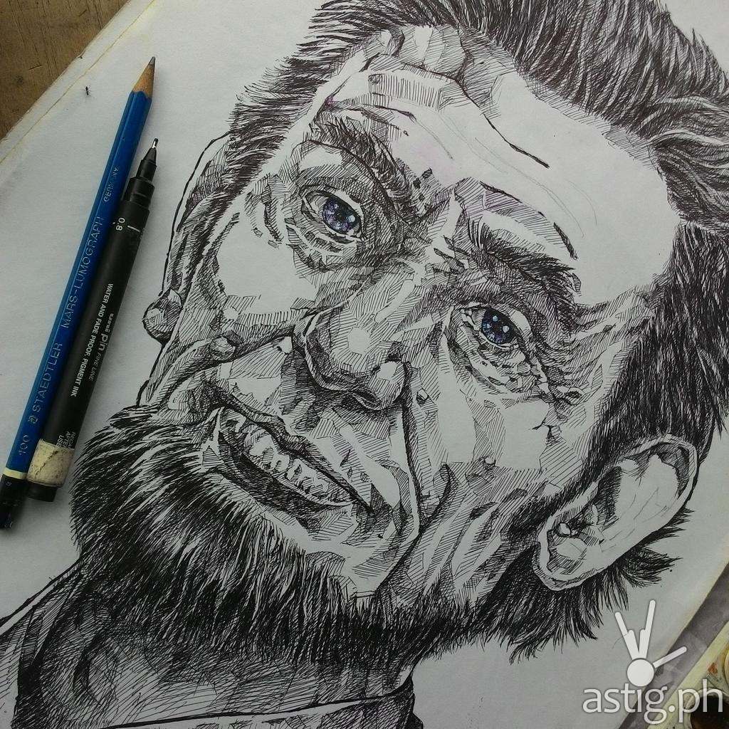 Abraham Lincoln pencil sketch by Peejhey Palita