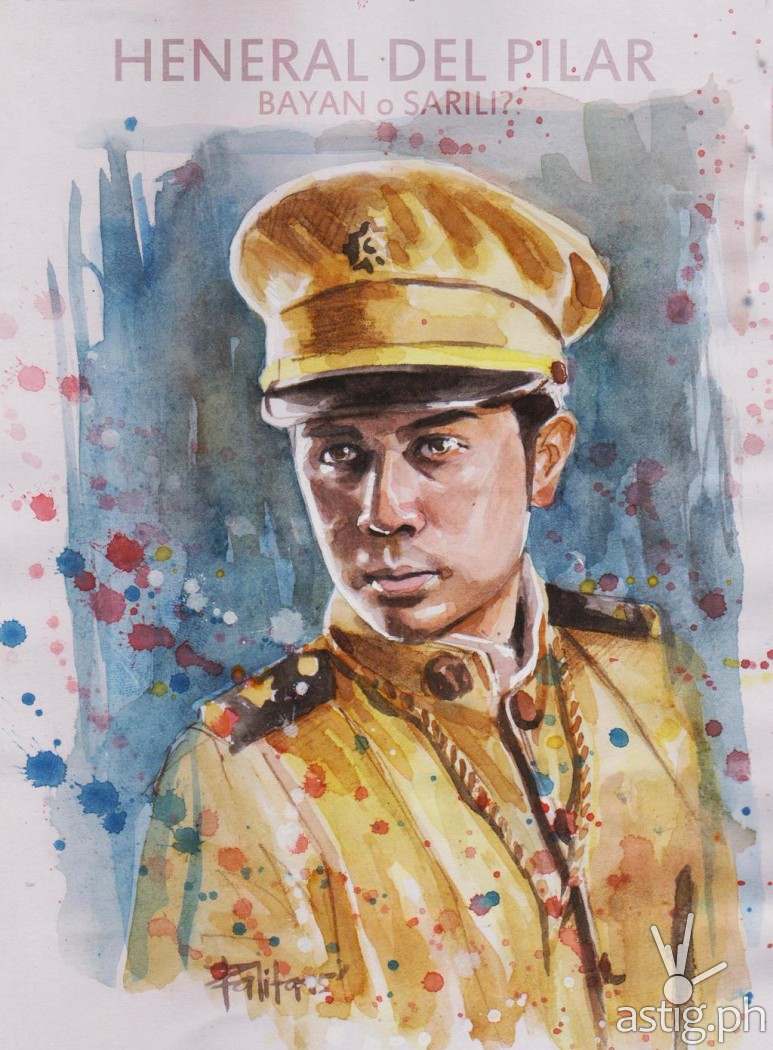 Gen Gregorio 'Goyong' Del Pilar watercolor painting by Peejhey Palita