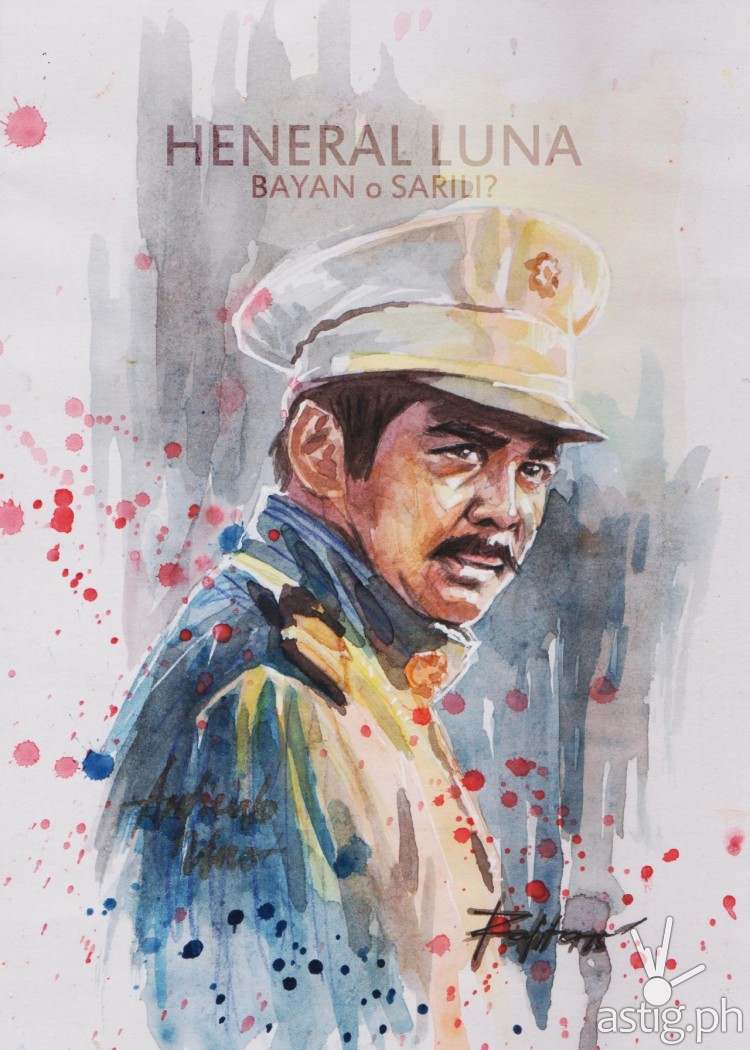 Heneral Luna watercolor painting by Peejhey Palita