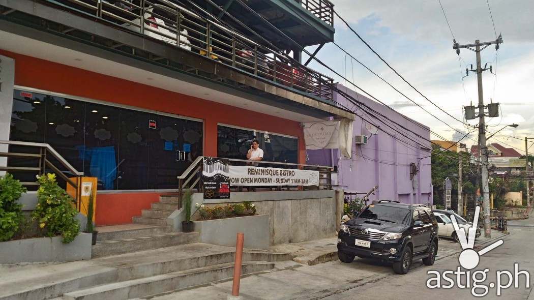 Reminisque Bistro is located at Scout Lozano corner Tomas Morato, Quezon City