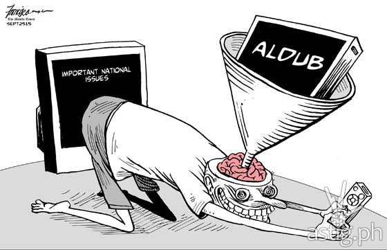 AlDub cartoon by the Manila Times