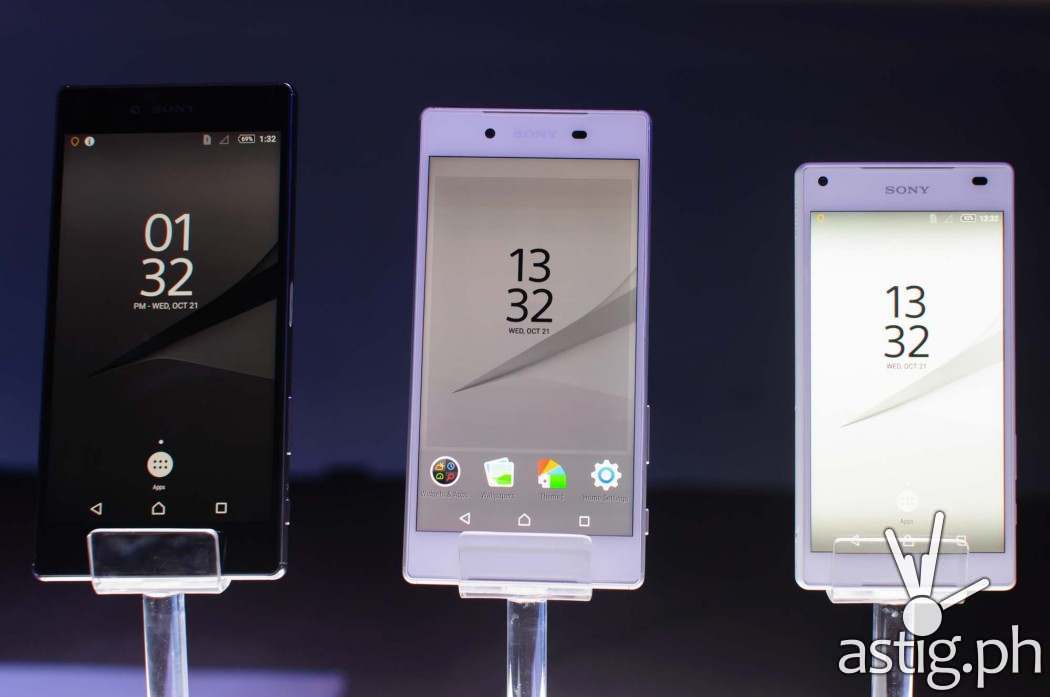 Sony Xperia Z5 Premium, Sony Xperia Z5, and Sony Xperia Z5 Compact