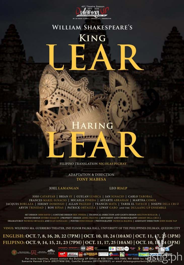 King Lear | Haring Lear by Dulaang UP