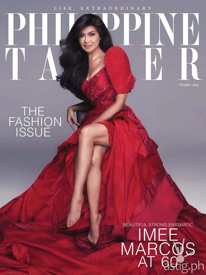 Imee Marcos is the cover of Philippine Tatler October 2015 edition
